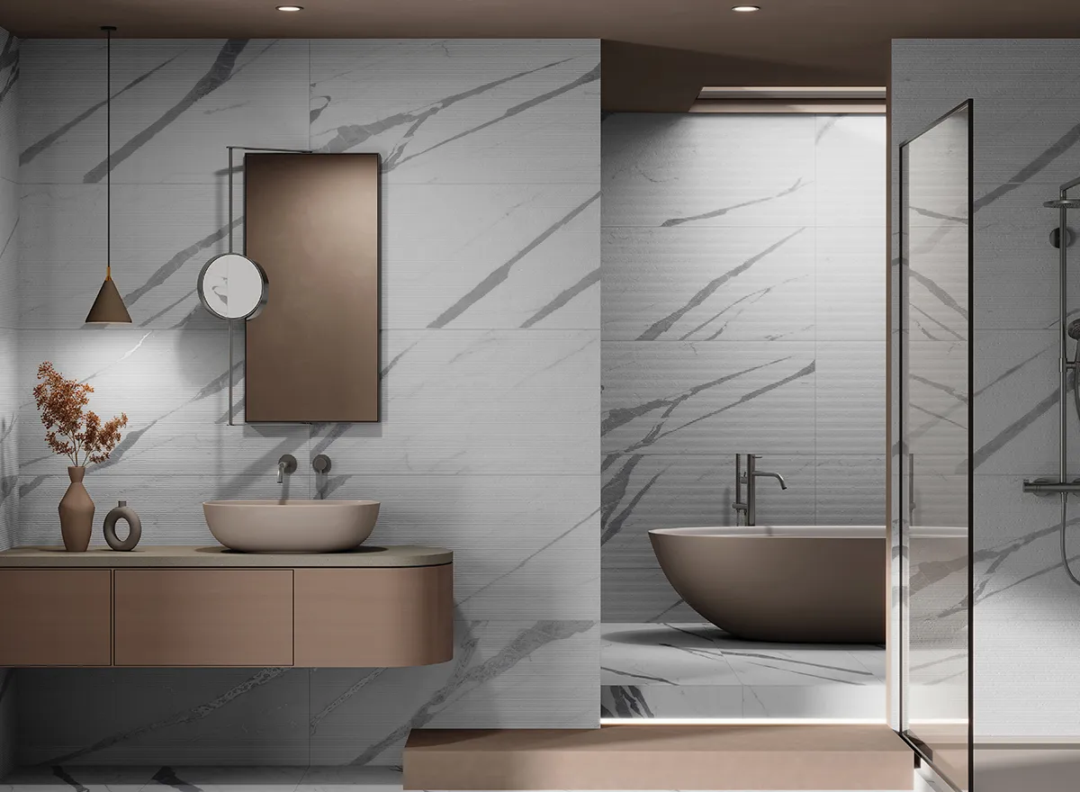 marble white body tiles